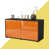 High-gloss Orange / Matte Anthracite
