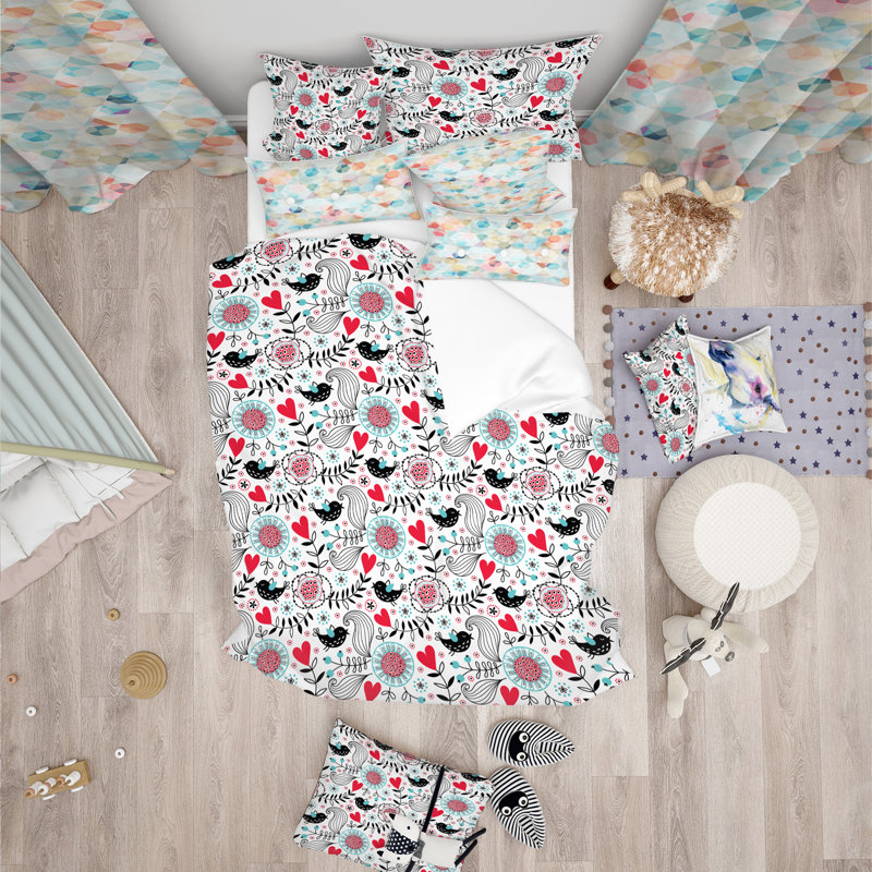 Ensemble de housse de couette Modern Kids, Housse de couette très grand + 2 taies décoratives