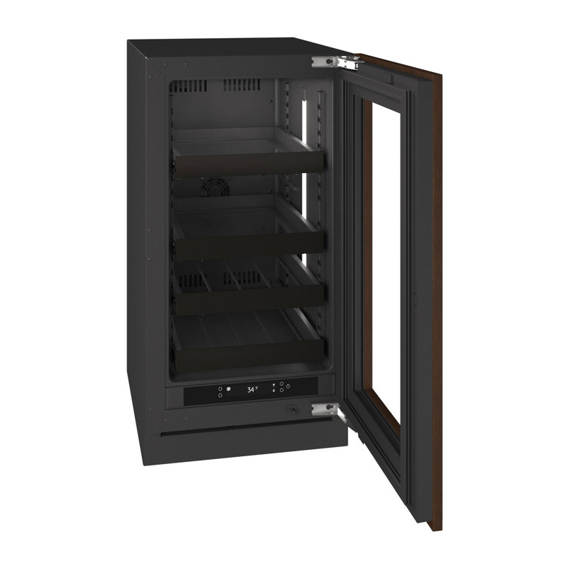 U-Line 18"W. Seamless 3.5 Cu.Ft. Beverage Center - Panel Ready, Panel Ready Glass Frame