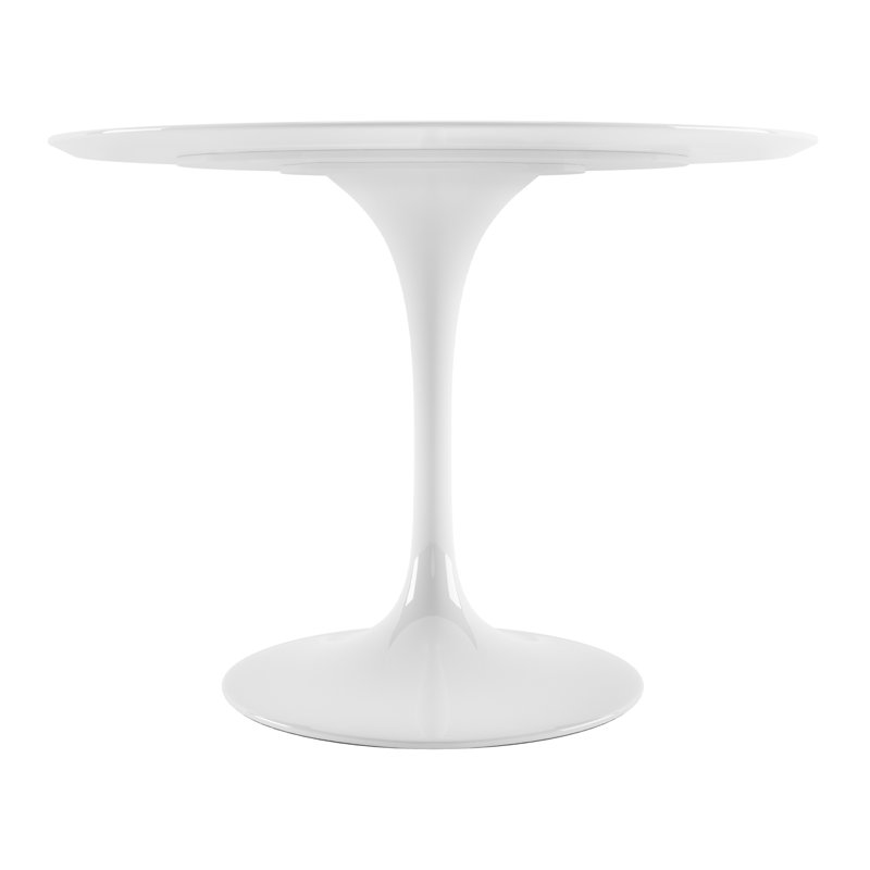 Table de salle à manger Rose Rose, H 29 po x l 42 po x P 42 po, Blanc 1