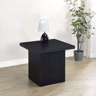 Table de bout carrée noire