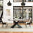 Rectangular Glossy Sintered Stone Dining Table