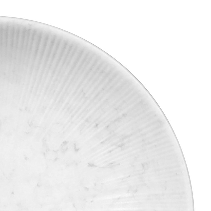 Bol rond en mélamine 7,25 po Hermosa, Gris / blanc