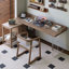 Bureaux en bois massif en L noyer clair-107672476-107672473