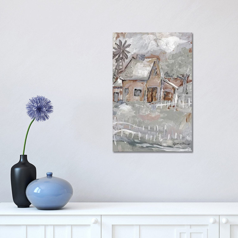 House by Jessica Mingo - Painting on Canvas, Wrapped Canvas, 45.72cm H x 30.48cm W x 1.91cm D