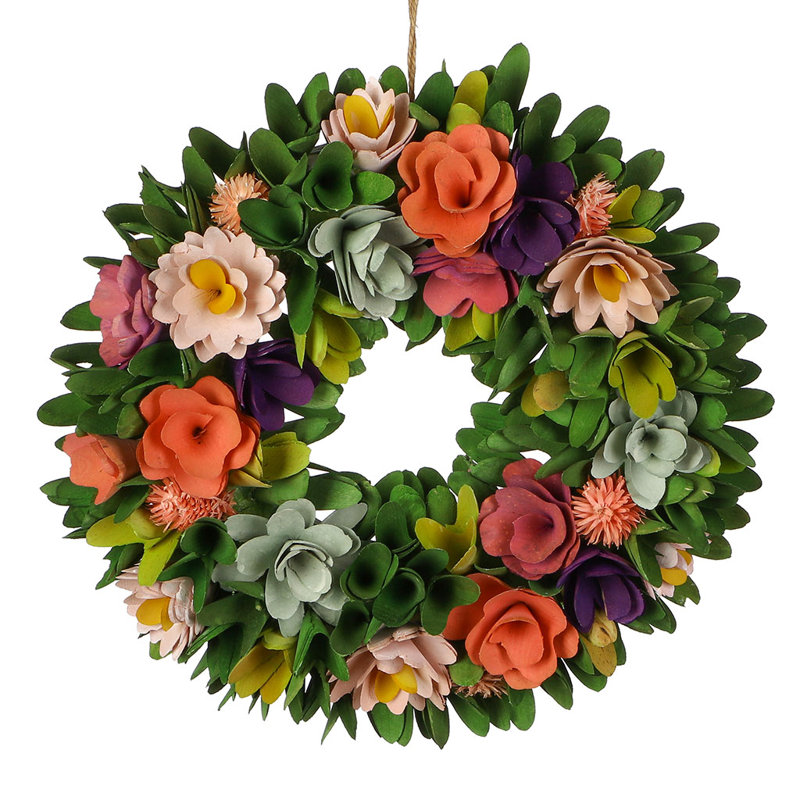 Faux Wood 35cm Wreath