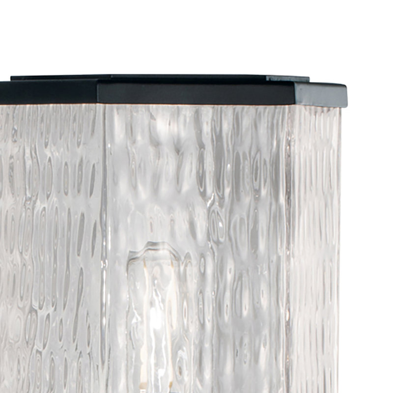 Polygon 12.75'' High 1-Light Outdoor Post Light - Matte Black