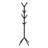 Free Standing Contemporary Coat Rack With 8 Hooks, Ideal For Entryway And Bedroom, Modern Black Metal Design-1669084062