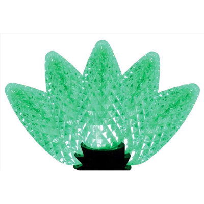 Platinum LED C9 Green 25 ct String Christmas Lights 25 ft.