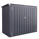 5 Ft. W X 3 Ft. D Metal Horizontal Garbage Shed