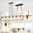 6-Light Dimmable Linear Chandelier Square /Rectangle Chandelier Dining room Light for Dining Room-267465901-267465898