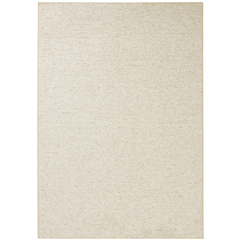 Wolly Tufted Cream Rug, Rectangular 60 x 90cm