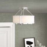Seawell Fabric Semi Flush Mount