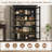 Modern 65" Tall Display Cabinet, Curio Storage Cabinet with Tempered Glass Door, 5-Tier Bookcase with Adjustable Shelves, Storage Cabinet for Office, Kitchen, Living Room-1848029734