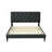 Bed Frame With Tufted Design Headboard