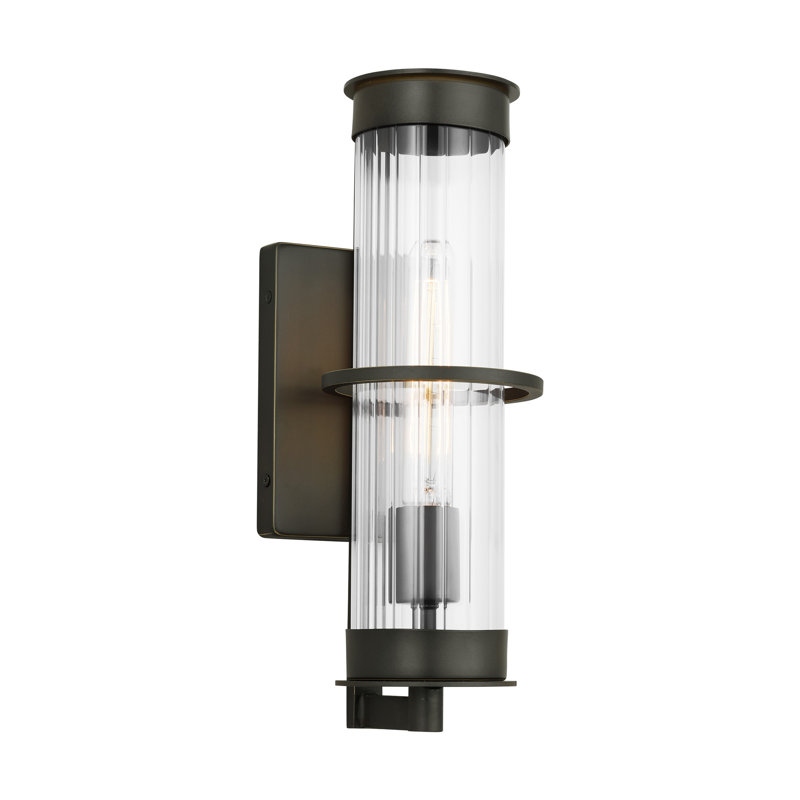 Blesse Wall Light, Antique Bronze, 14.88" H x 5" W x 5" D