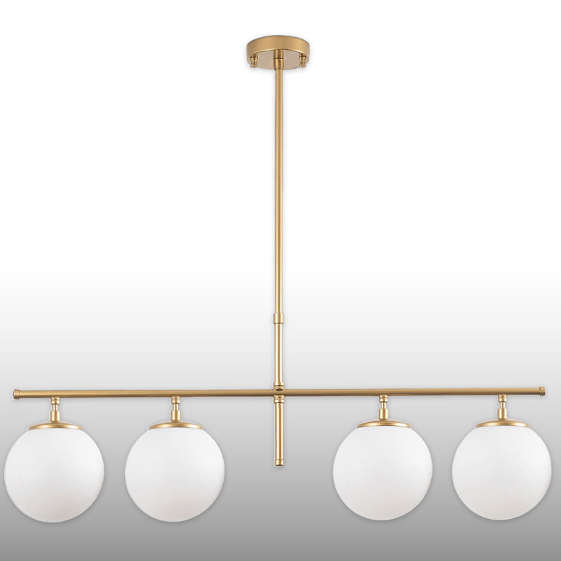 Luminaire suspendu pour îlot de cuisine 4 lumières