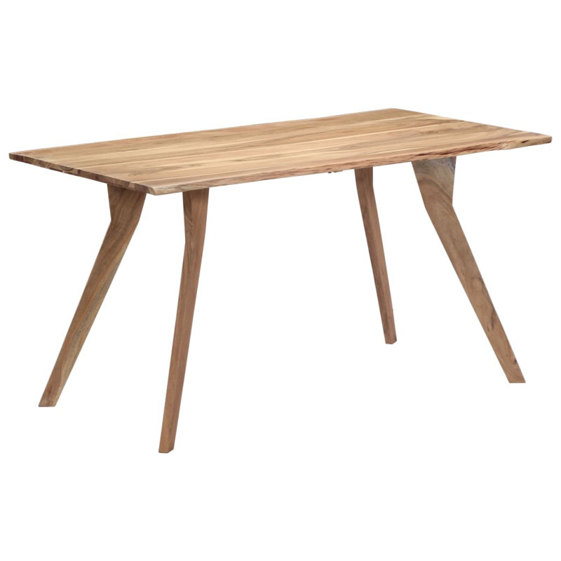 Folcroft Dining Table Kitchen Table Dining Room Dinner Table Solid Acacia Wood, 29.92" H x 55.12" L x 31.5" W