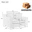 Fauteuil surdimensionné en chenille gris et luxueux-1670914761