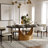 7 Pieces Dining Room Sets, Pre-Assembly Oval Dining Table Sets, Sintered Stone Tabletop Kitchen Dining Table Set With Upholstered Chairs-1320683910-1320683906-1308676369