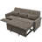 82" 2-In-1 Convertible Sofa Bed With Reversible Recliner, 3-Seater Sleeper Sofa For Living Room-1485967427