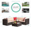 Ensemble de conversation modulaire avec coussins 5 pièces Chesterle-1312737799
