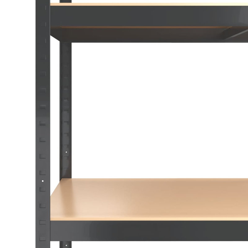Saxon 40cm W Plastic Shelving Unit, Anthracite