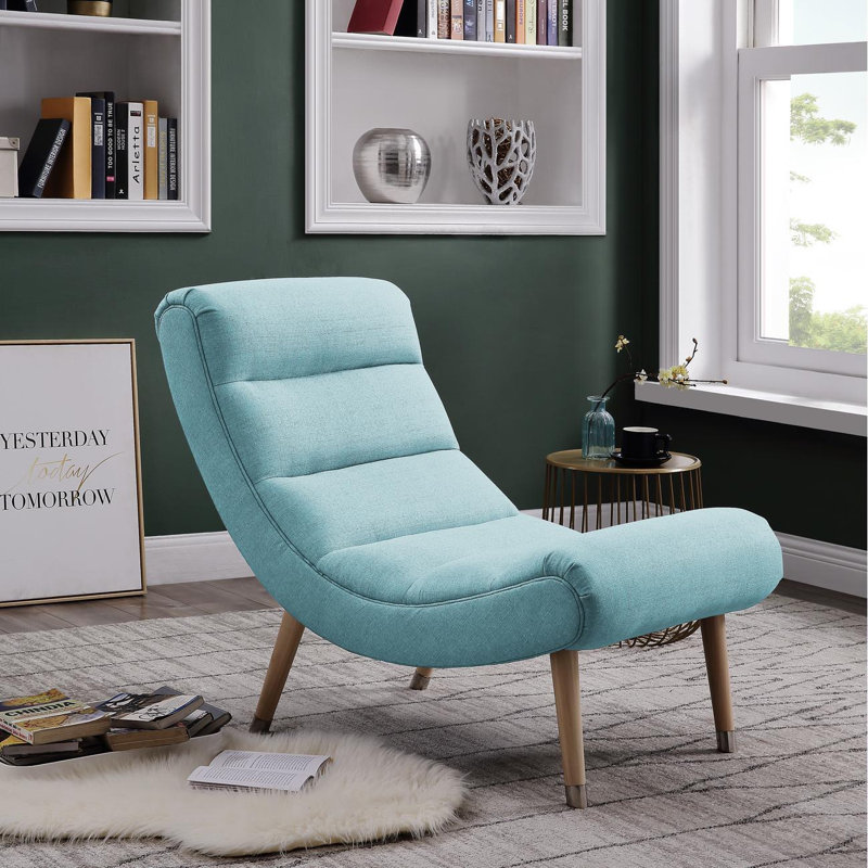 Kayla Upholstered Accent Chair, Blue