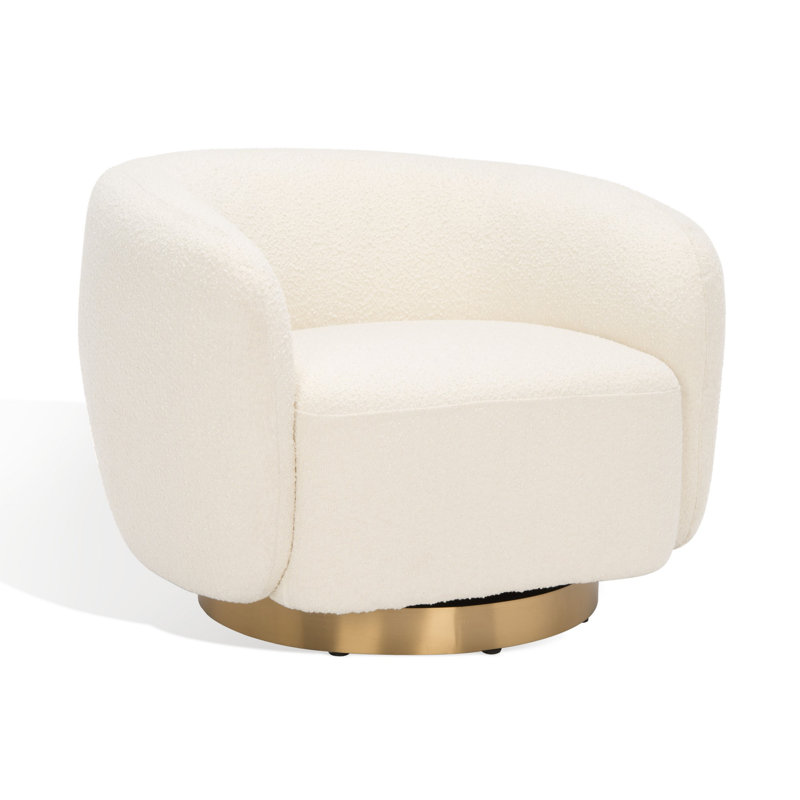 Fauteuil pivotant l 38,1 po Taiquan, Polyester ivoire