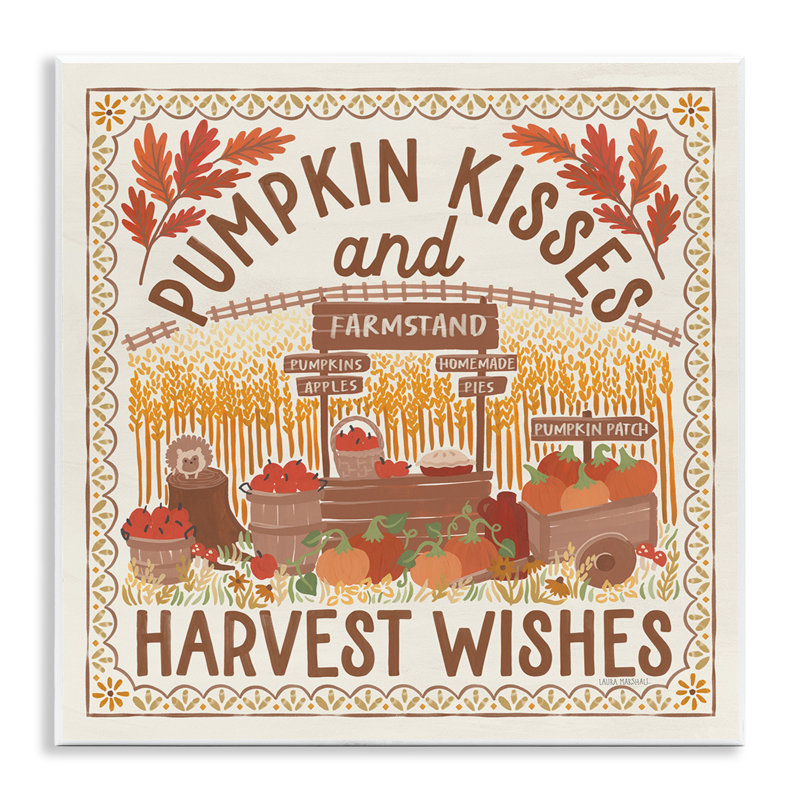 «Pumpkin Kisses Fall Scene» par Laura Marshall