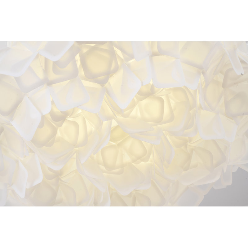 Eclectic 1 Light LED Acrylic Cloud Shade Chandelier