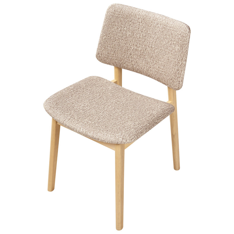 45cm H Polyester Upholstered Side Chair,  Light Brown