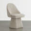 Swivel Fabric Upholstered Dining Chair-825395086-825395082