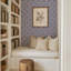 Thorn & Blossom - Papier peint floral indigo violet