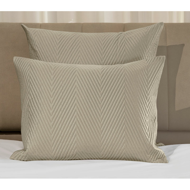 Letizia Sham, Khaki, Euro Sham