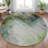 Machine Washable Indoor/Outdoor Xhevrie Green Rug-111820266