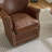 26.4'' W Genuine Leather Upholstered Swivel Armchair-205881954