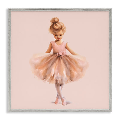 Art de giclée encadrée par une ballerine rose par Andrea Haase