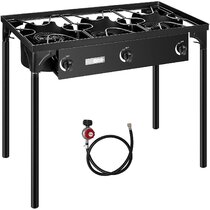 Boshen Portable Stove Burner Cast Iron Propane LPG Gas Cooker for Patio  Outdoor Camping BBQ, Not Include Adapter
