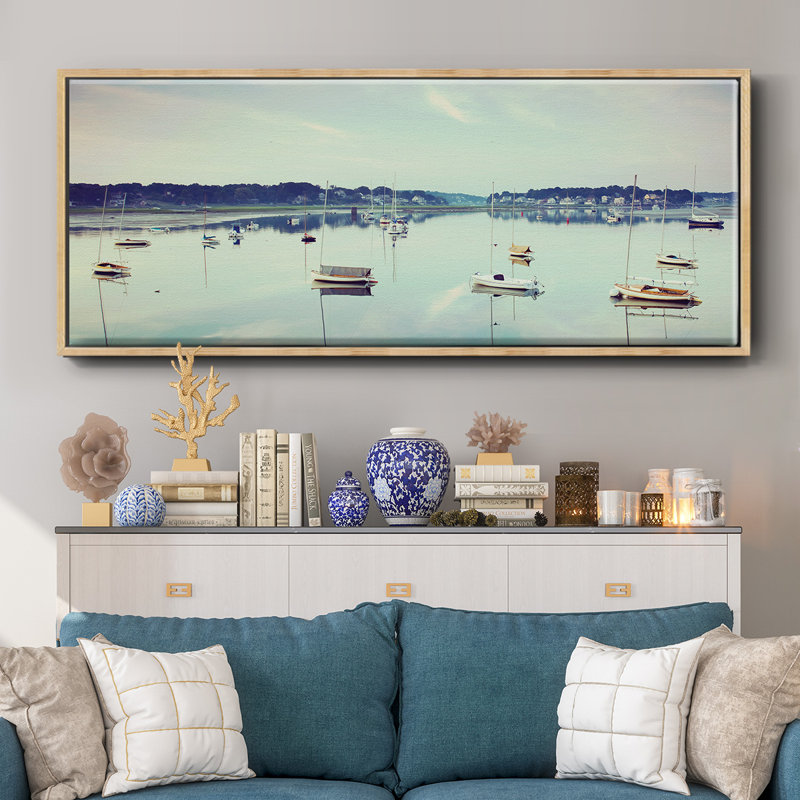 Cape Ann Marina - toile encadrée, H 12 po x l 30 po