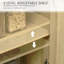 Buffet avec portes en rotin