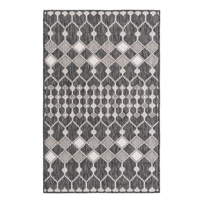 Tapis d'extérieur Charcoal_Unique Loom Traliccio