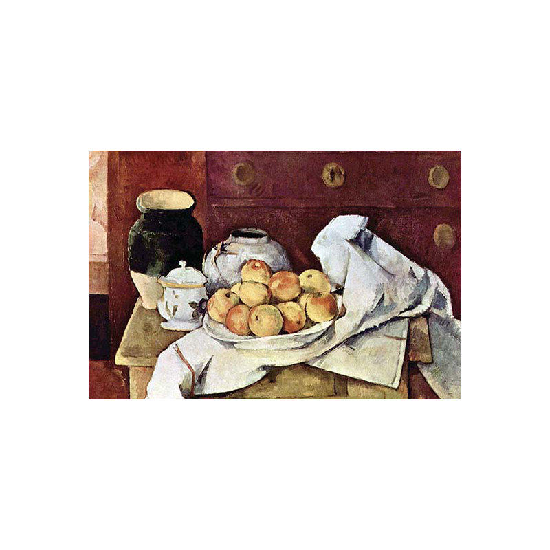 « still life » par paul cezann-impression, H 24 po x l 36 po x P 1,5 po
