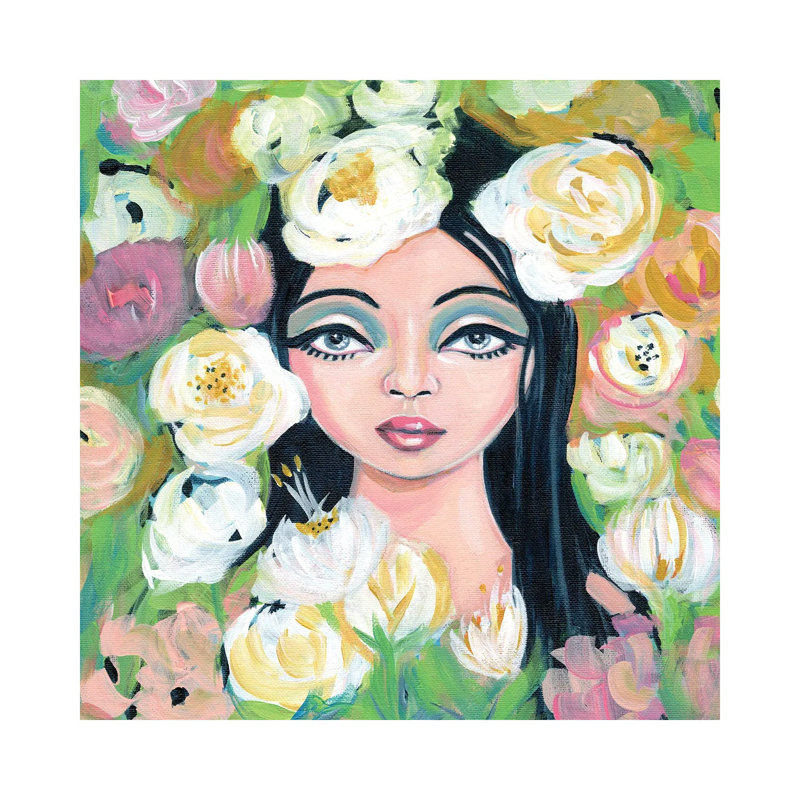 Field Of Flowers by Cathi Mingus - Gallery-Wrapped Canvas Giclée on Canvas, 30.48 cm H x 30.48 cm W, No Frame