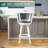 Swivel Upholstered Counter Stool with Solid Wood Frame-814318229-820862594