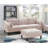 5Pcs Modular Sectional Set 2X One Arm Chairs 2X Armless Chair 1X Ottoman