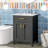 24" Bathroom Vanity with Ceramic Sink