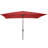 6 Piece Set, Weston Table with 4 Chairs, 10-Foot Rectangular Umbrella Red-122872625-122872627