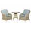 WENTWORTH 2 Seater Round Imperial Bistro Set (1 x 70cm Round Table & 2 x Chairs inc Cushions)