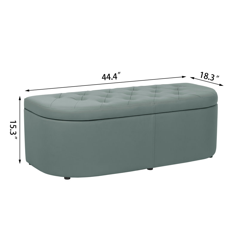 Banc de rangement Khyrin, Vert grisâtre